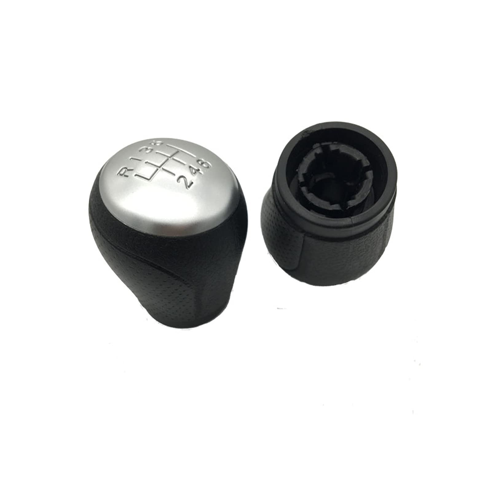Gałki zmiany biegów MT pasują do Nissan Qashqai I J10 X-Trail 2006-2013 Qashqai II Ręczna dźwignia zmiany biegów (nazwa koloru: 6-biegowa gałka skórzana) (krótka 6-biegowa)