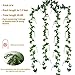 Mavee Artificial Wisteria Vine Garland Hanging Decor - 28.8ft Silk Flowers with Ivy Leaves (4x7.2ft) for Wedding, Home Floral Arrangements - White