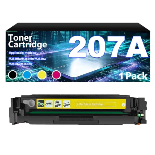 Cartouche toner 207A jaune W2210A avec puce pour HP Color LaserJet Pro MFP M283fdw