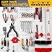 ELEAD 297 Piece Pegboard Hooks Kit, Peg Board Organizer Accessories with Bins for Organizing Various Tools, Fit 1/8 or 1/4 inch Pegboard for Hanging Storage, Garage, Workshop & Craft Room