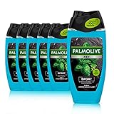 Palmolive Men Duschgel Revitalising Sport 6 x 250ml - 3in1 für Körper, Gesicht & Haar - mit ätherischen Minz- & Zedernblatt-Ölen