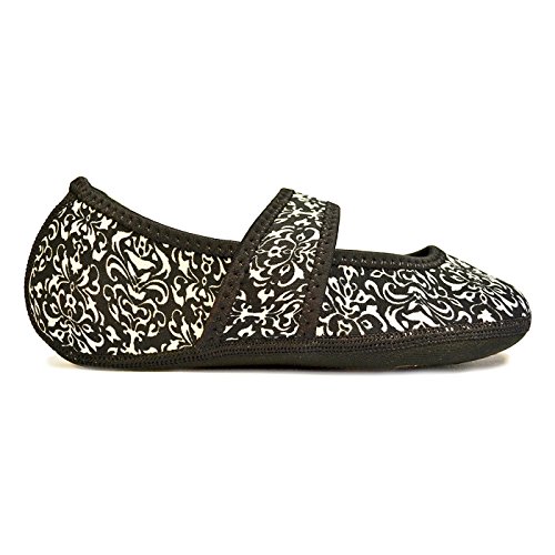 Sapatos femininos Nufoot Betsy Lou Fuzzies, melhores sapatilhas dobráveis e flexíveis, chinelos, chi