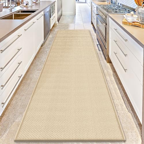 GOYLSER 15 ft Jute Running Rugs for Hallway, Kitchen Rug
