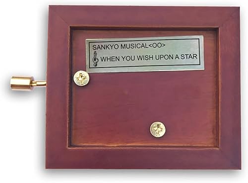 Miniatura 267 de BinkeGG Caja de música con forma de corazón hueco de madera con mecanismo musical Sankyo, melodía: Howl's M0ving Castle (Merry Go Round of Life)