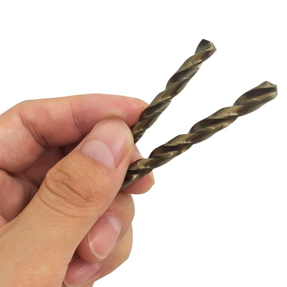 Foret hélicoïdal, Kit De Forets À Métaux 15 Pièces, Fonte Hélicoïdale À Tige Droite En Cobalt M35, Alliages De Titane