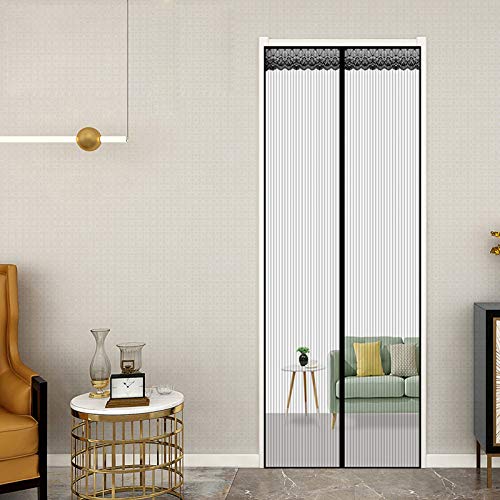 Fliegengitter Balkontür 109x209cm Magnet - Insektenschutz Ohne Bohren