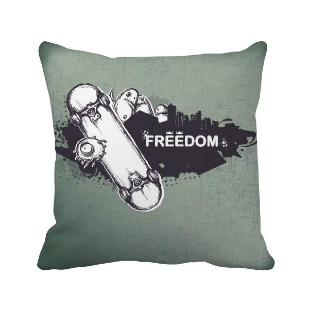 Coussin carré skateboard hip-hop monstre pour relooker le canapé du salon
