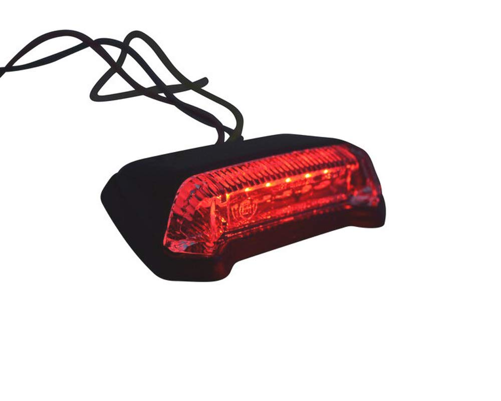 Feu Arrière LED Moto Motocross Supermotard Cafe Racer Roadster Streetfighter Produit Universel Homologué Longeur 91mm. S’adapte Parfaitment Pour Le Top Case