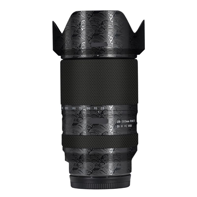 Coat wrap Tamron 28-300 mm F4-7.1 film noir ondulé haute finition pour protection Sony