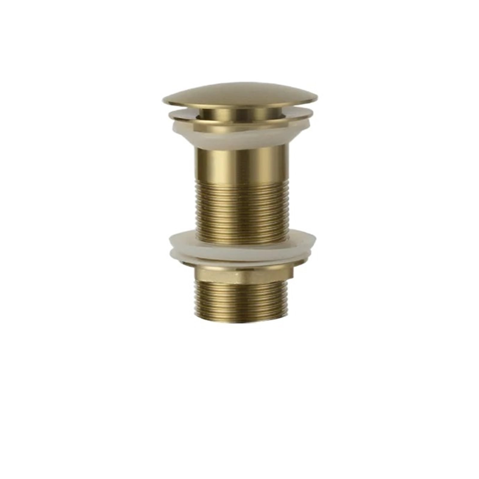 Wyskakujący korek do zlewu, Wyskakujący korek do zlewu Korek spustowy Akcesoria do kranów łazienkowych Mosiężny wielokolorowy(Brushed Gold No Hole)