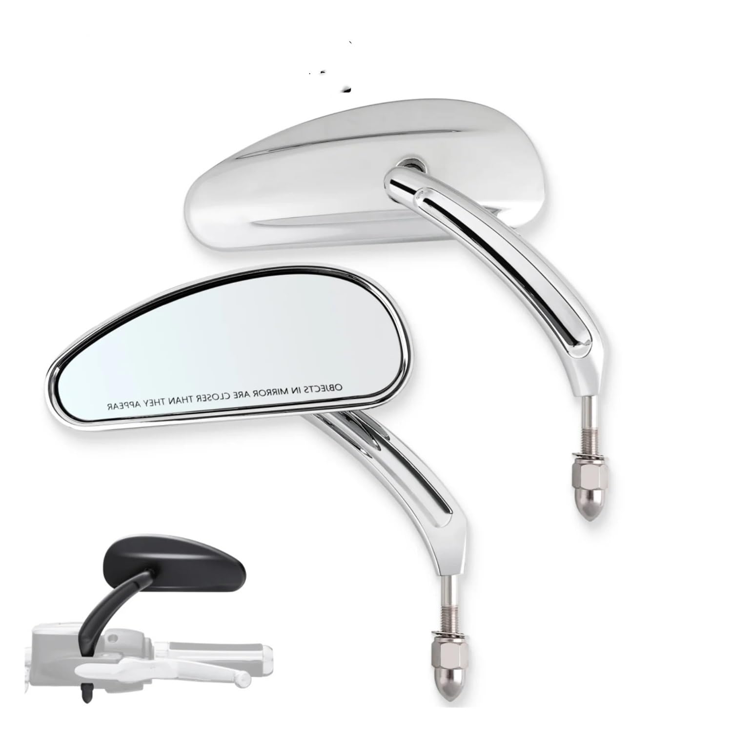 Rétroviseurs De Guidon De Moto 5/16 Pouces pour Har&Ley Dyna Touring Road King Softail Electra Street Glide Sportster Iron 883 Rétroviseurs Moto