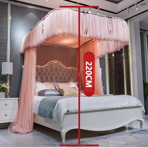 Moustiquaire de lit double verte pour une chambre style princesse - 4