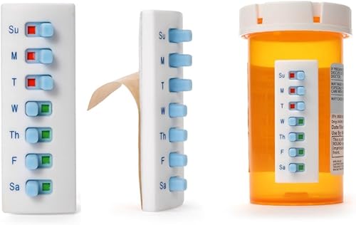 Miniatura 8 de The Original Take-n-Slide Medication Tracker and Reminder 5 Count PackageReusable Pill Trackers  Attach to Your Bottle (NOT Included)  Pill