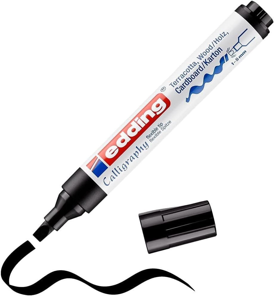 edding 1455 Calligraphy Marker - Black