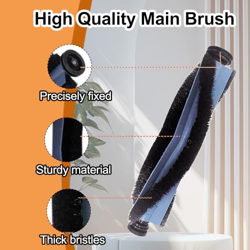 Image of 15pack Omni C20 Accessories, Replacement Parts Compatible with Eufy Omni C20 Robot Vacuum Cleaner, 1 Set Main Brush, 2 HEPA Filter, 4 Side Brushes, 4 Mop Pad, 4 Dust Bags