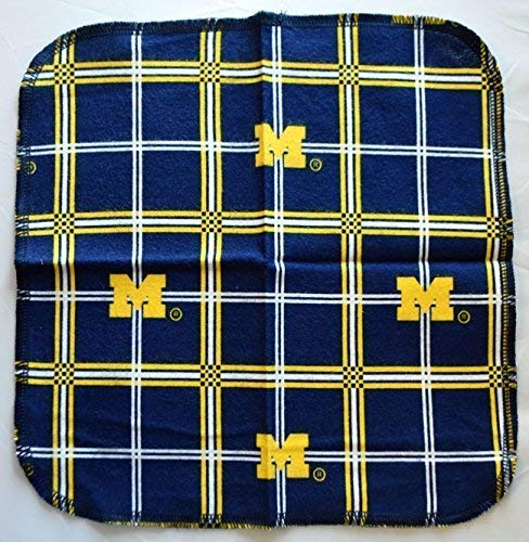 1 Ply 12X12 Inches Set Of 5 Printed Flannel Paperless Towels Wolverines Fan #TOP27