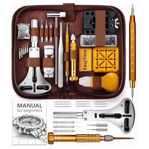 Watch Repair Kit, EasyTime 149 pcs Watch Adjustment Tool Kit, Watch Band Tool Kit, Watch Battery Replacement Tool Kit, Watch Back Remover Tool, Spring Bar Tool with Carrying Case/Instruction Manual