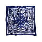 VANLINKER Vintage Bandanas Square Multi-Purpose Scarfs for Men Women Silk Like Scarf Neckerchief Pro
