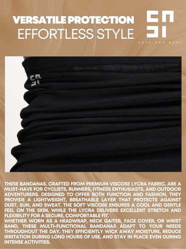 Image of Viscose Lycra Head Bandana for Men & Women | Odour-free & Breathable | Durable & Multipurpose Bandana for men biking
