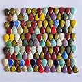 150g Ceramics Mosaic Tiles Random Color Raindrops Shape Mosaic Ceramics Pieces for DIY Crafts Home Decoration(18x28mm)