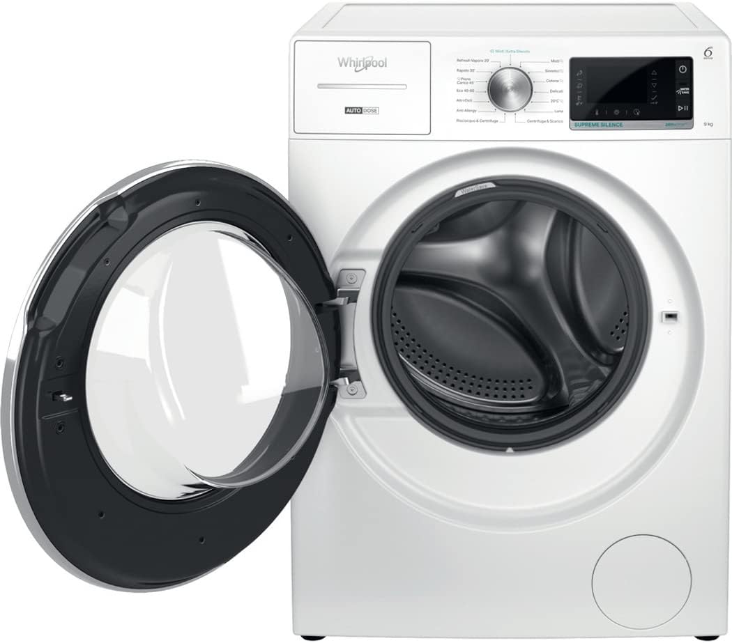 Whirlpool Lavatrice W8 W946WR IT da 9 Kg, 1400 giri Vapore Whirlpool Lavatrice W8 W946WR IT da 9 Kg, 1400 giri Vapore