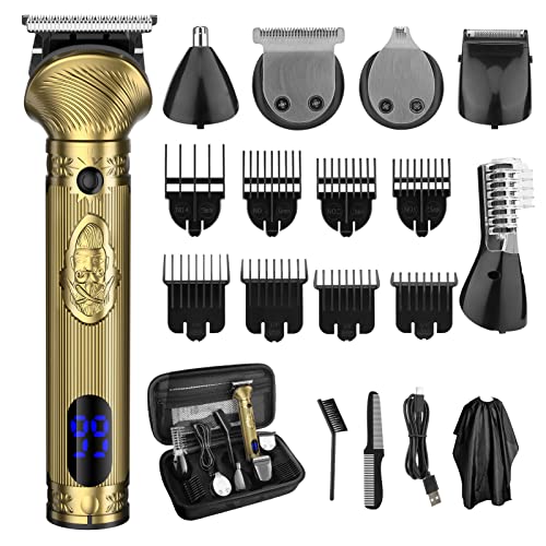 Evrwo Beard Trimmer For Men Professional Hair Clippers Trimmer Kit Electric Shaver/Razor Hair Trimmer Nose Hair Trimmer For Men Cordless Grooming Kit 6 In 1,Gifts For Men #TOP25