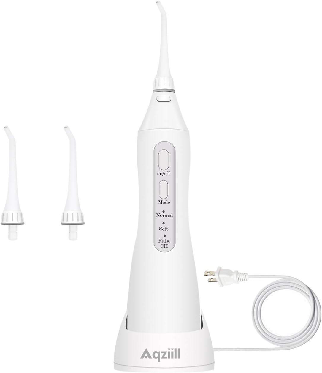 Water Pick Waterflosser, Water Pick Teeth Cleaner Cordless with 3 Pressure Modes. Aqziill Dental Oral Irrigator Travel Size, IPX7 Waterproof Tooth Water Flosser Portable for Oral Care