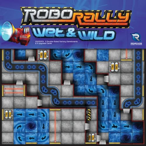 Robo Rally Expansion: Wet & Wild - Juego de Mesa de Expansión con Tableros Temáticos de Agua y Mecánicas Verticales para 2-6 Jugadores miniatura 5