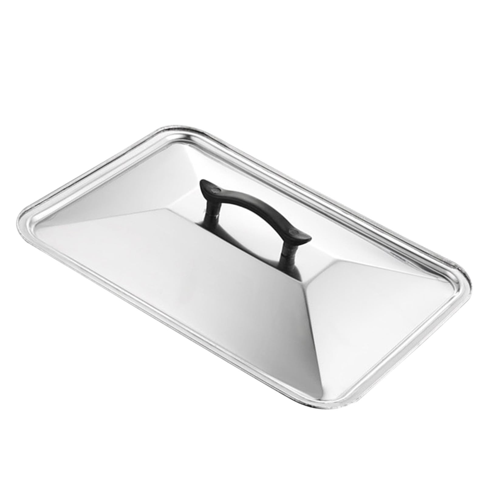 Edelstahldeckel Effizient und Bequem für Pfannen mit Spritzschutzfunktion Elegantes Design Quadratisch für Küche und Kochgeschirr