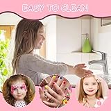 AYNKH Makeup Sets for Girls, 33 Colors Children's Makeup Toys, Non-Toxic Washable Kids Cosmetics with 8 Brushes, Halloween Christmas Birthday Thanksgiving Day Gifts for 3+ Year Old Girls - Image 4