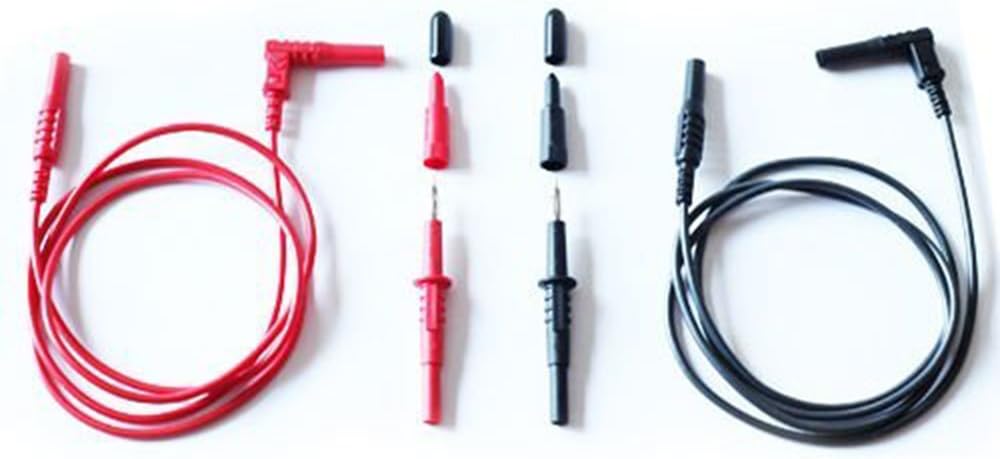 Leaderman LDM301-1.2 Metre Test Lead Set With Lantern/Banana Probes, Fits Fluke Multimeters