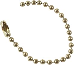 23306 4-1/2" Size Number 6 Brass Beaded Chain (Pack Of 100)