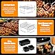 Heißluftfritteuse Zubehör, Airfryer Zubehör für Ninja Foodi Flexdrawer AF500EU 10,4L Air Fryer Silikonmatte, 1x10,4L and 2x5,2L Silikonform für Ninja Heißluftfritteuse