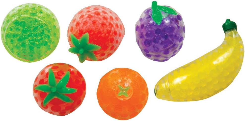 Raymond Geddes & Company Fruity Beads Squish Ball 12/Box, Assorted