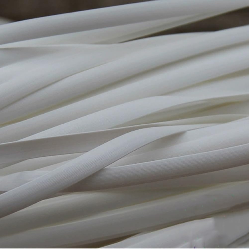 Kit de réparation en rotin PE 8mm 60m canne à tisser en osier plat 1pc(White)