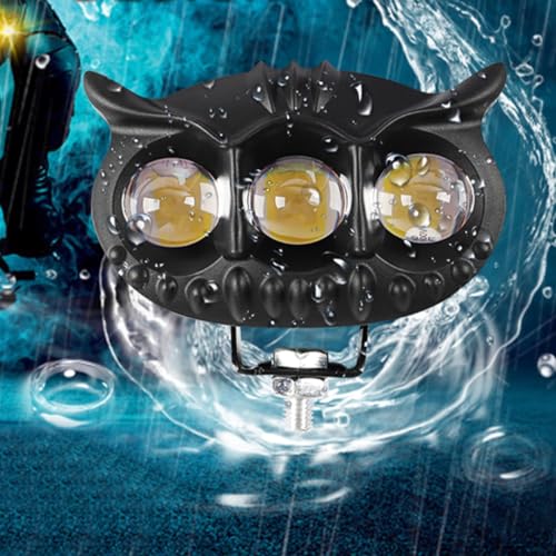 Foco de Motocicleta LED 30w Impermeable IP67 y Luz Auxiliar con Ajuste de Ángulo 4