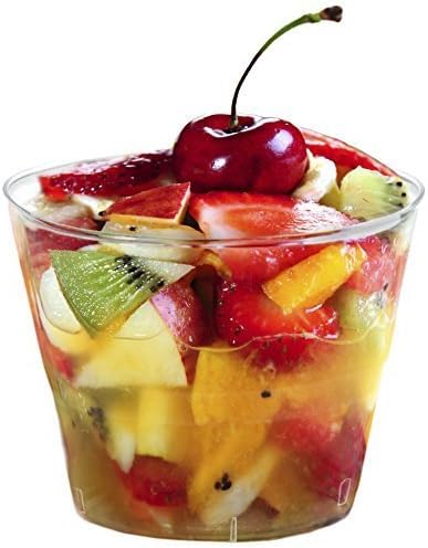 Embellish transparent plastic, disposable cup, desert cup, 5g, 145 ml., transparent, 60 Pcs