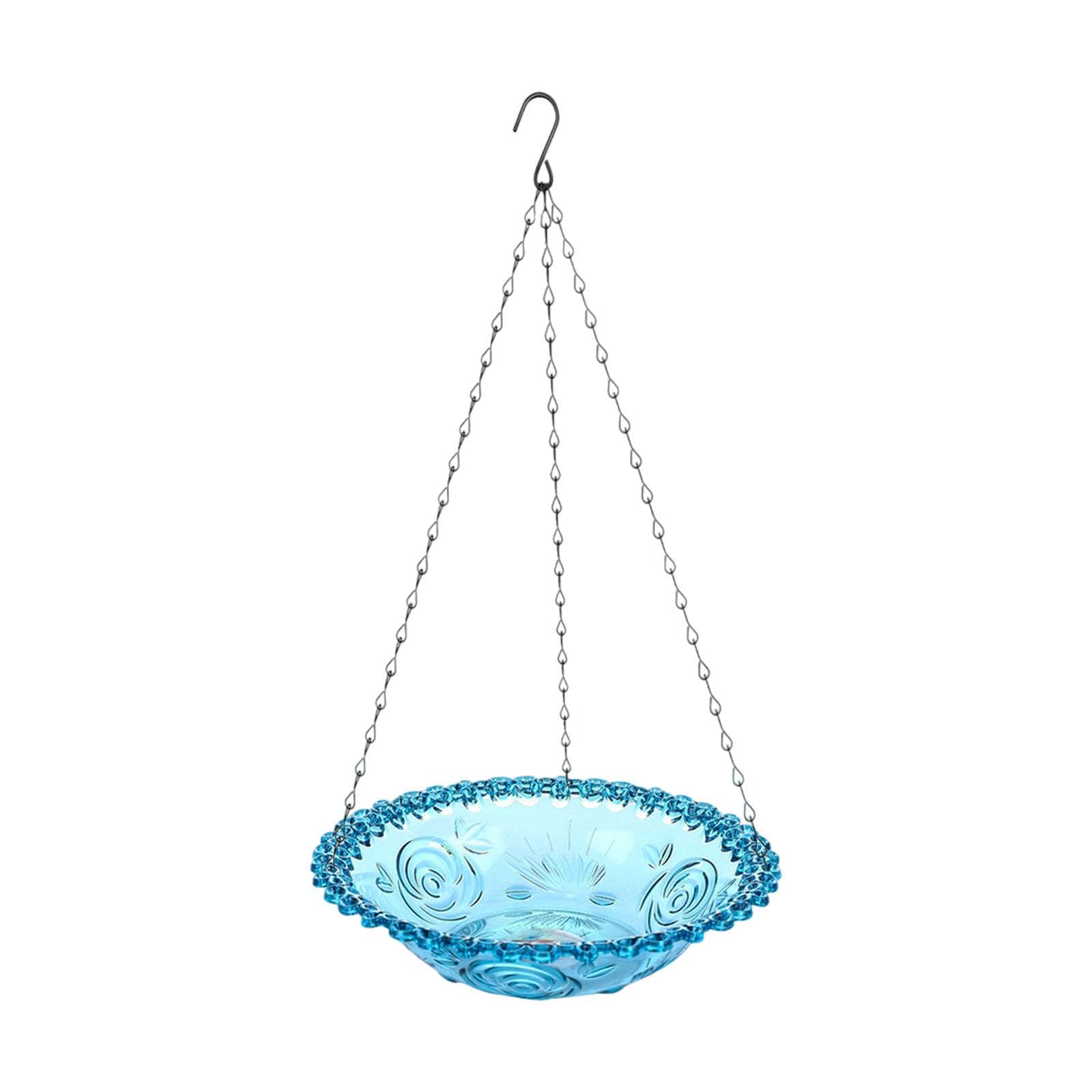 CALANDIS™ Hanging Bird Bath Large Capacity 9inch Bird Feeder for Garden Patio Backyard Blue | Birdbaths | Bird & Wildlife Accessories | Yard, Garden & Outdoor Living-image-9