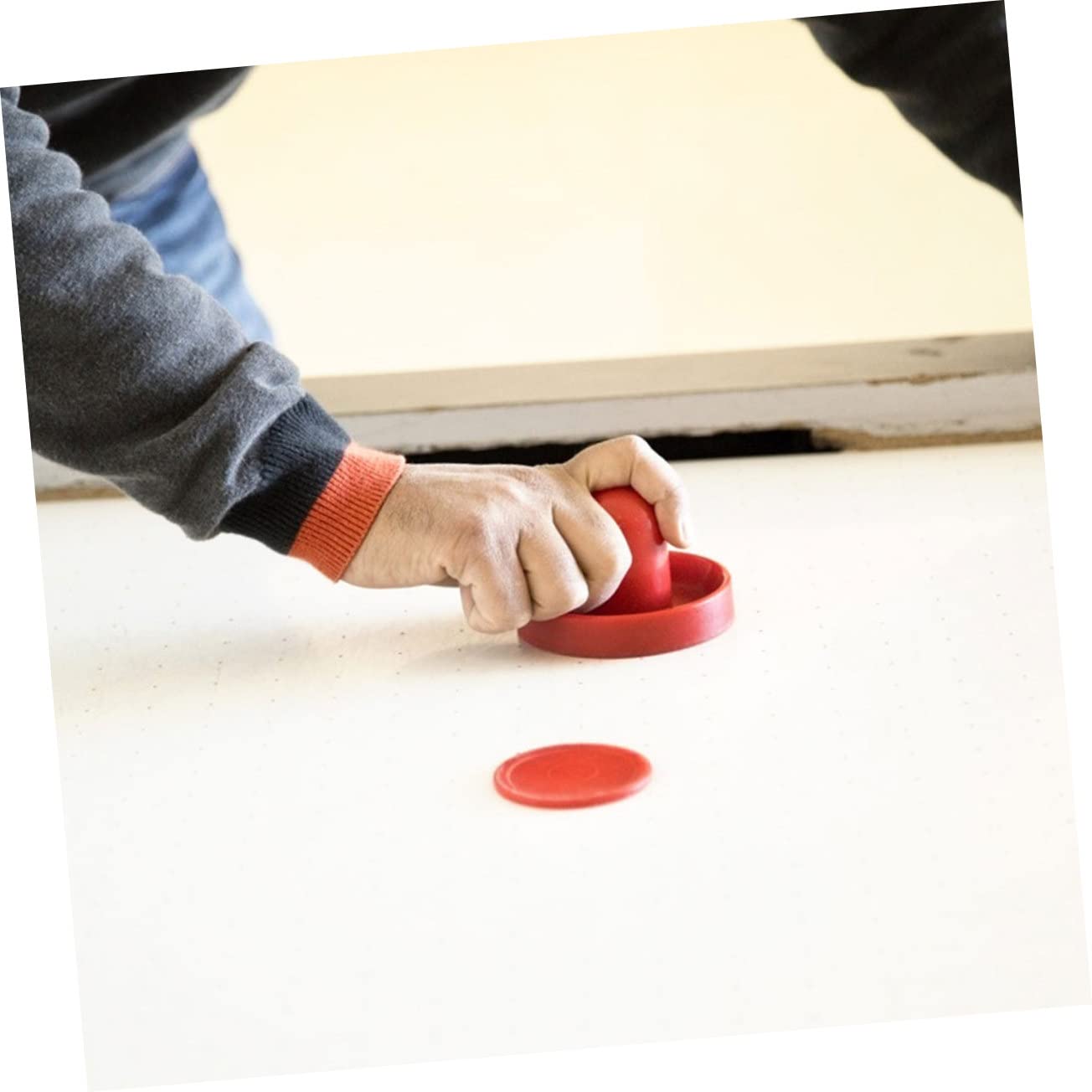 BESPORTBLE 2sets Dischi Da Air Hockey Con Manici Accessori Per Tavolo Da Gioco Con Puck e Manici Per Attività Indoor e Feste