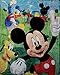 Disney Mickey Mouse, Donald Duck, Goofy, and Pluto Club House Super Soft Plush Oversized Twin Size Blanket