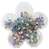 SINGER 40161 Ball Head Straight Pins in Flower Case, Size 17, 360-Count