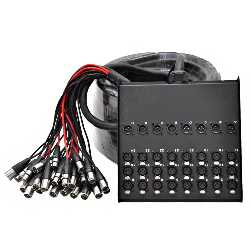 Seismic Audio SACB-24x8x100 24-Channel XLR Low Profile Circuit Board 100-Feet Snake Cable