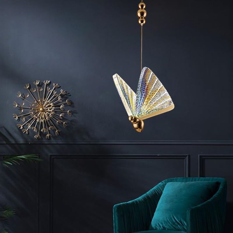 Lustre LED multicolore en acrylique et métal CGTENBS pour chambre