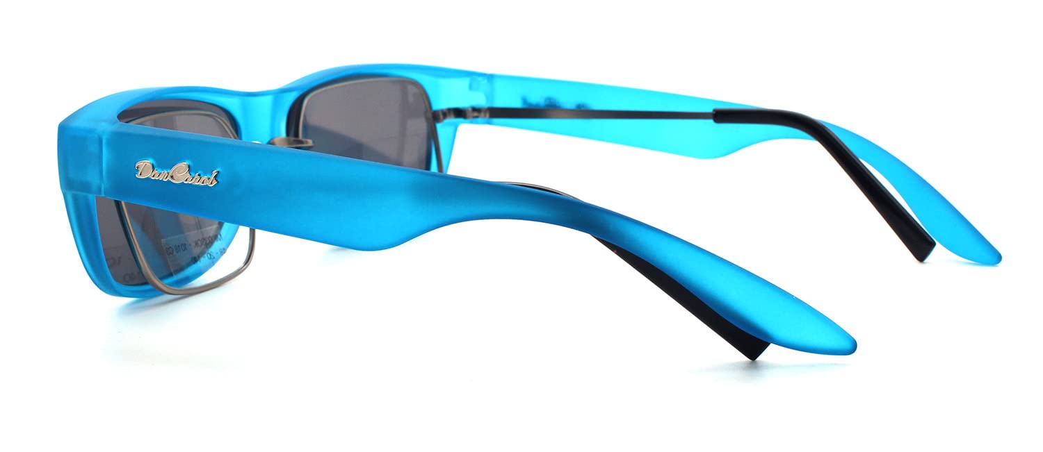DanCarol DC-POL-2040-C7 -HELL-BLAU HI-Die Überbrille, ideal für Brillenträger