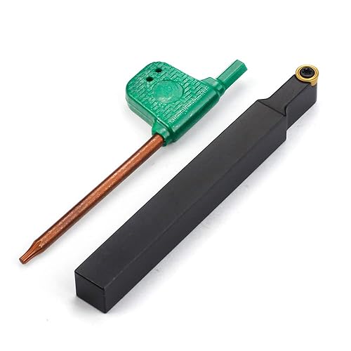 Miniatura 4 de OSCARBIDE Soporte para herramientas de torneado de vástago de 3/8 "SRDCN06-6J, 3.5" de longitud, inserto de carburo redondo RCMT0602MO, para