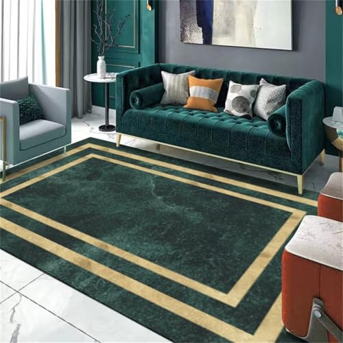 Tapis chambre enfants antidérapant vert de luxe contre les sols froids - 2