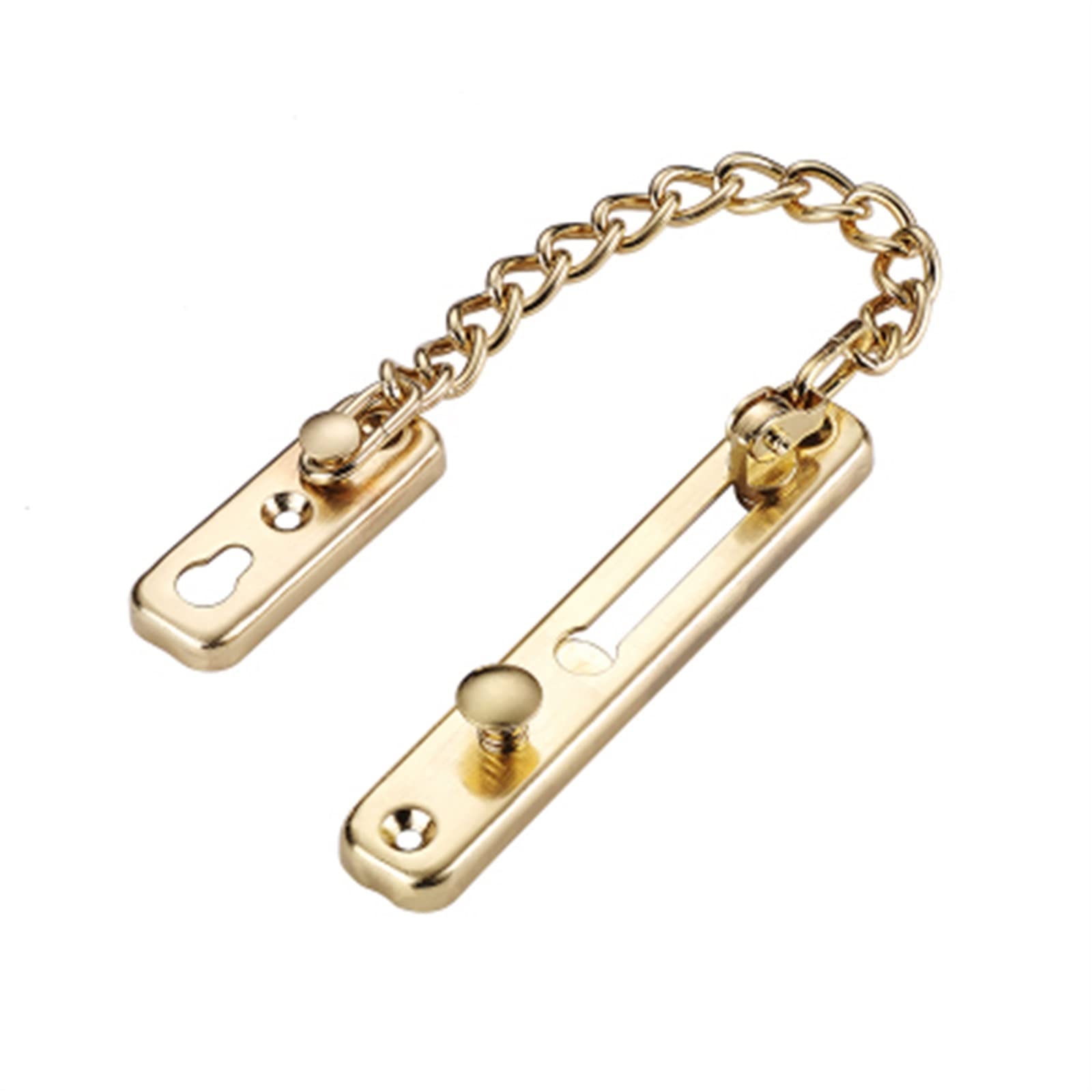 NVSFZGIYG Stainless Steel Anti-Theft Door Chain Lock Latch(Nero)