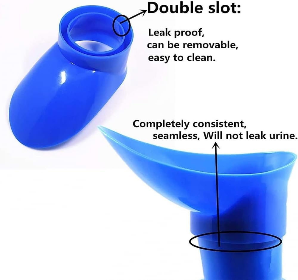 Urine Bottles for Men Women Urinal Pee Bottle Universal Portable 2000 ML with Female Adapter for Men's Urinal Travel Urinal