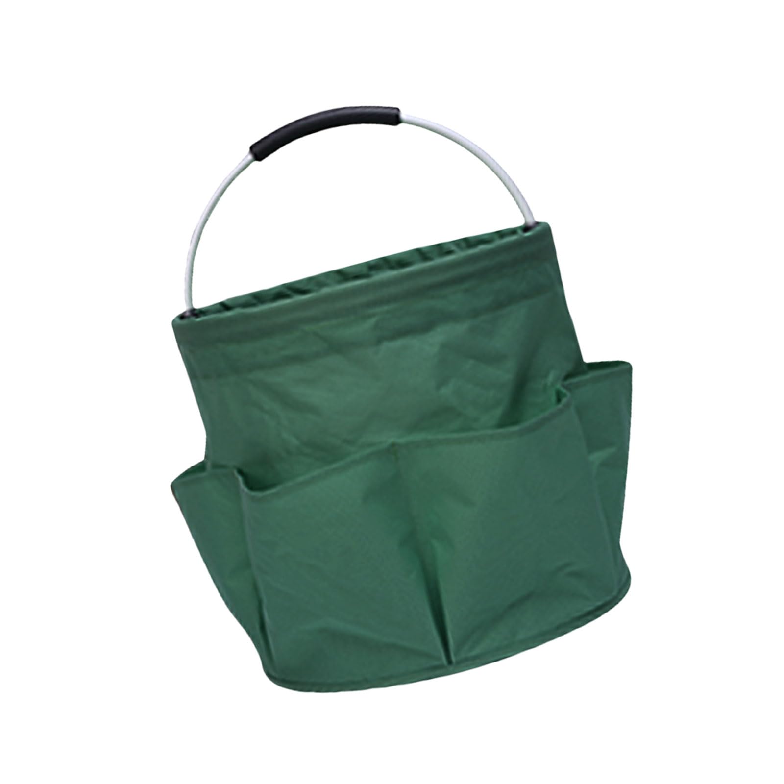 Panier de pique-nique pliable avec poche extérieure et poignée en EVA - Panier de rangement de grande capacité