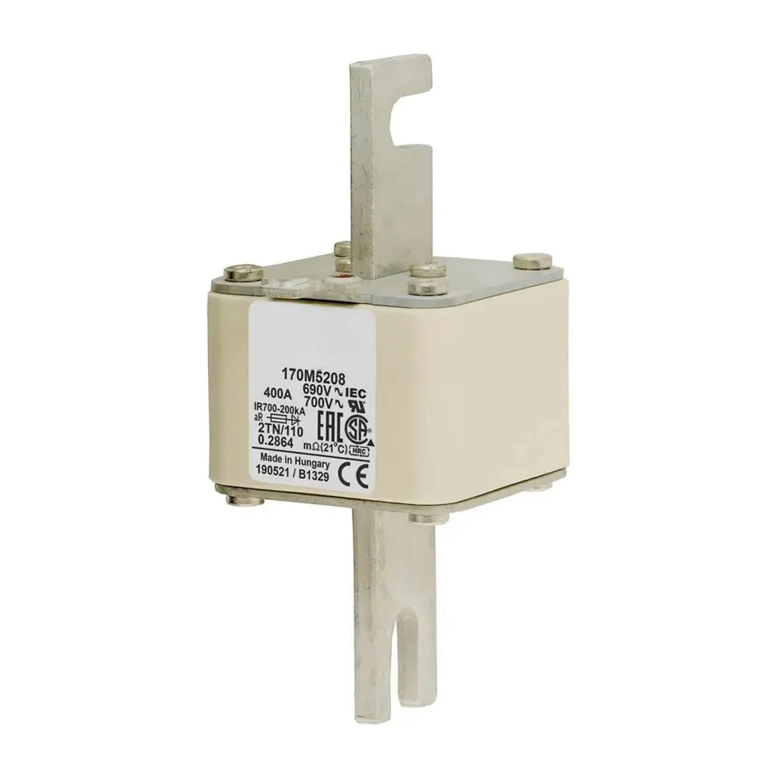 Fusible 170M5210 et 170M5208 pour la protection industrielle haute tension